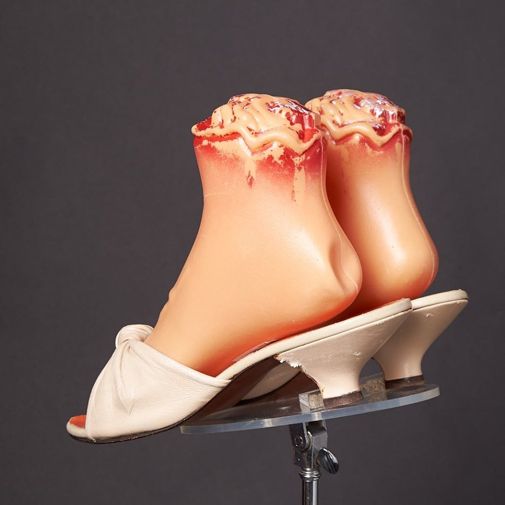 1950s Gustinettes Cream Kitten Heels Sandals